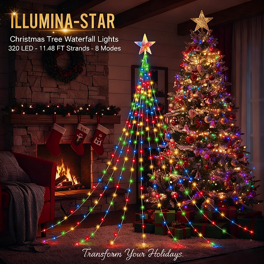 💫 Cascada Luz Navideña™ – El Encanto Que Transforma Tu Hogar