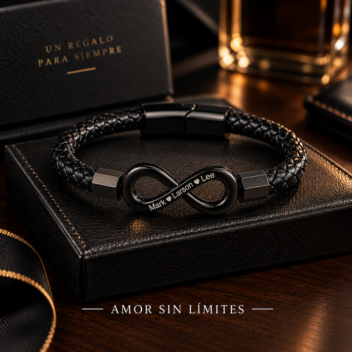 "Para Mi Esposo" - Pulsera Infinita Personalizada.