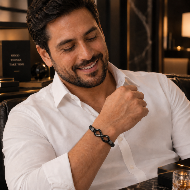 "Para Mi Esposo" - Pulsera Infinita Personalizada.