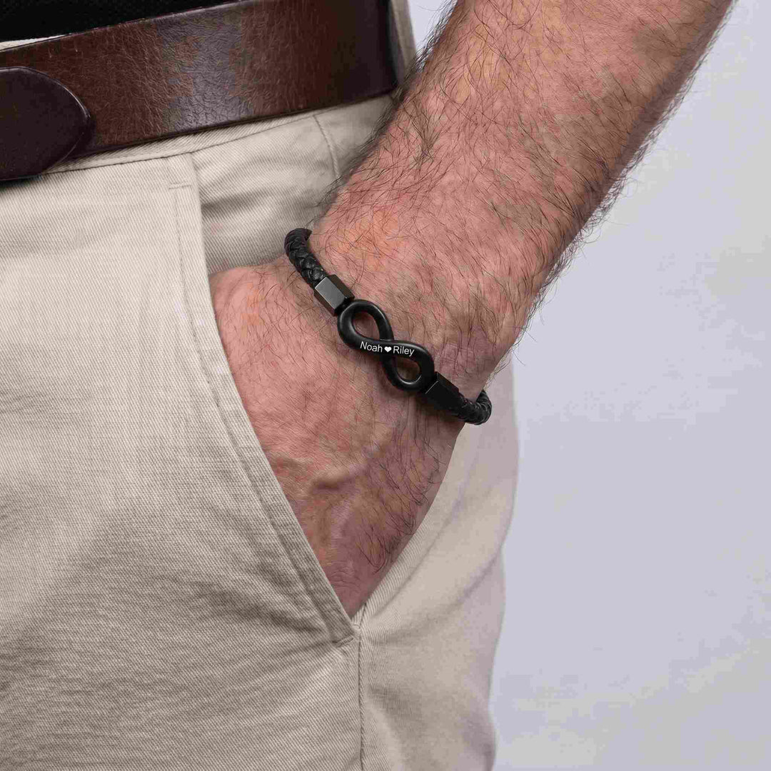 "Para Mi Hombre" - Pulsera Infinita Personalizada
