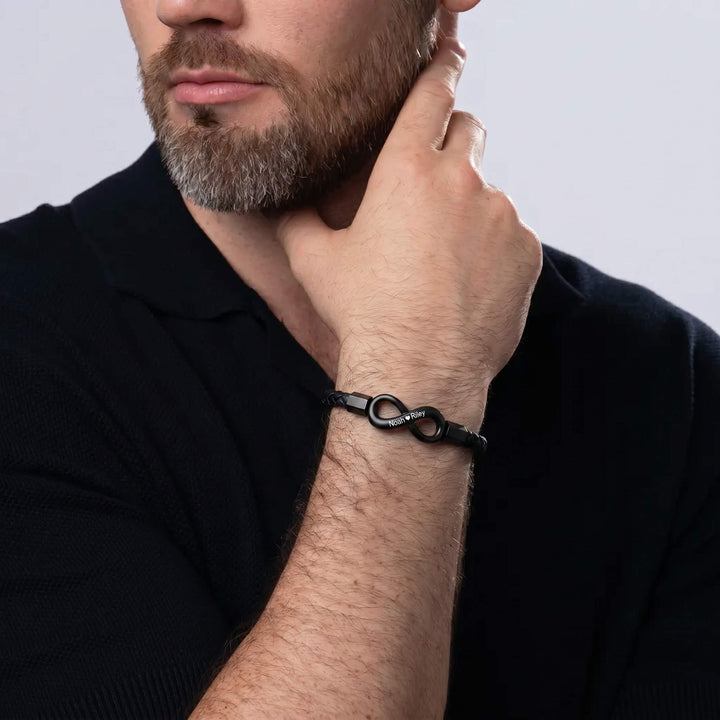 "Para Mi Hombre" - Pulsera Infinita Personalizada